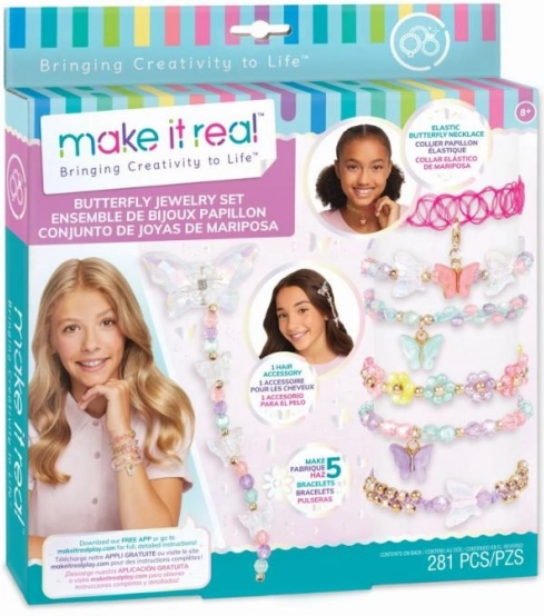 Komplet za izradu nakita s leptirima za kreativnu djecu