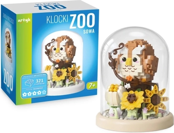 Građevinski set Klocki ZOO sova u kupoli