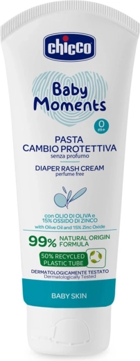 Chicco zaštitna krema za guzu s cinkom Baby Moments 100 ml