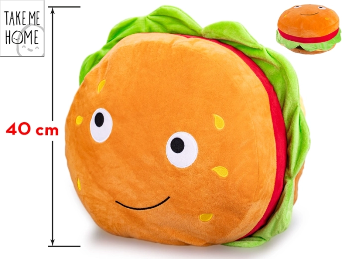 Plišani hamburger s veselim licem Take Me Home