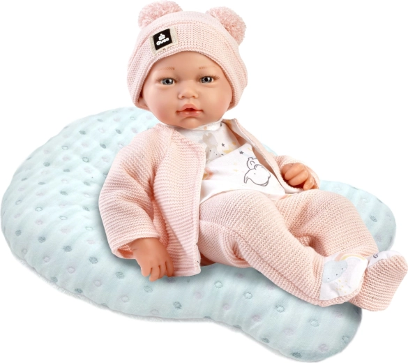 Realistic baby doll with soft cloth body 36 cm