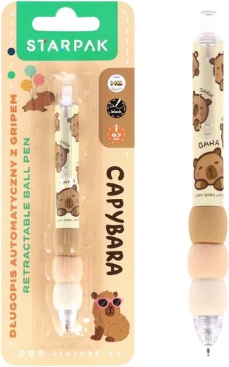 Ballpoint pen with capybara motif - 1 piece
