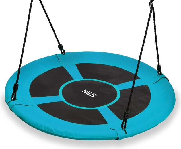 Ljuljačka roda gnijezdo NILS Camp, tirkizna, promjer 100 cm