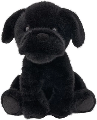 Plush Black Bulldog 25 cm