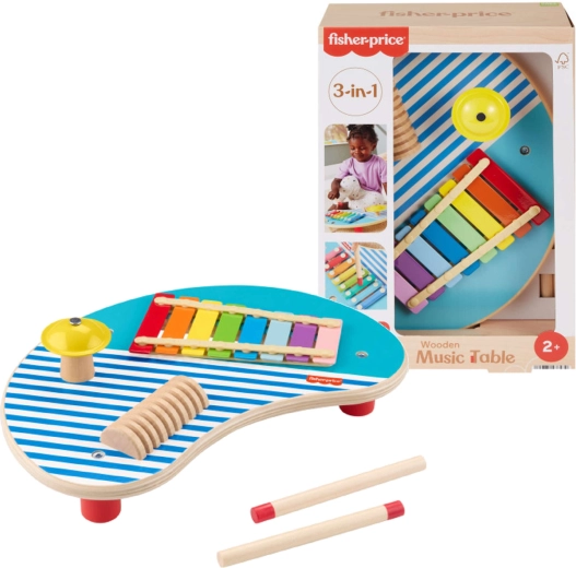 Drveni glazbeni stol Fisher-Price