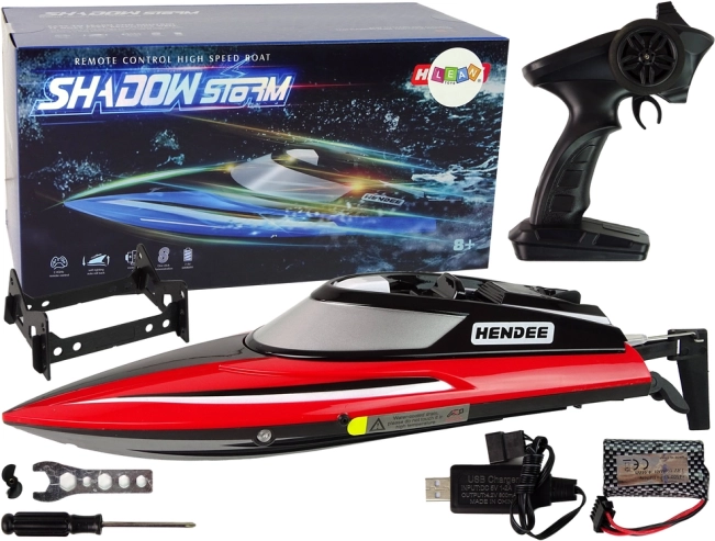 Motorni čamac R/C 2.4G Crveni 20-25 km/h