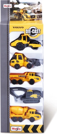 Maisto set automobila Volvo radni strojevi 5 kom