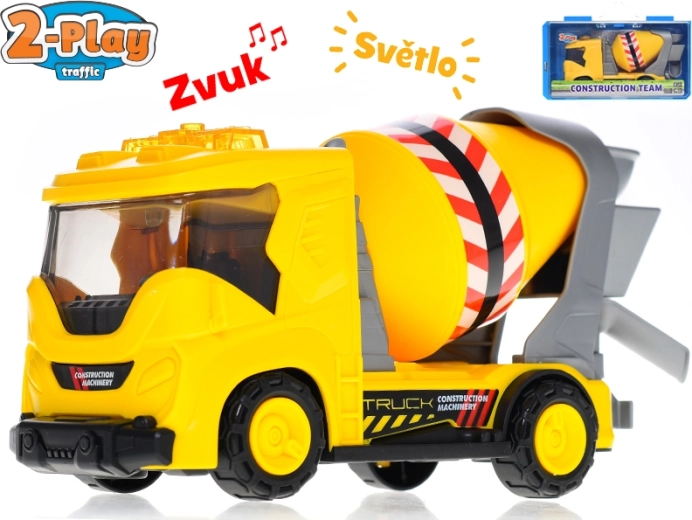 2-Play Traffic građevinska miješalica sa svjetlima i zvukovima 22 cm