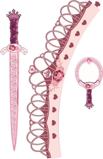 Pjenasti mač i štit s jednorogom za princeze