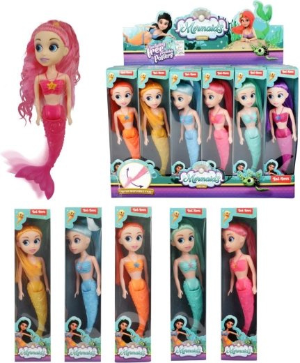 Mermaid doll with flexible tail 18 cm - 1 piece