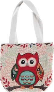 Fabric hand bag owl