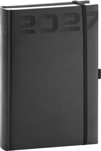 Notique dnevni planer Aprint Top 2027 crni 15 × 21 cm