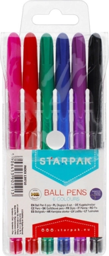 Starpak ballpoint pens, 6 colors