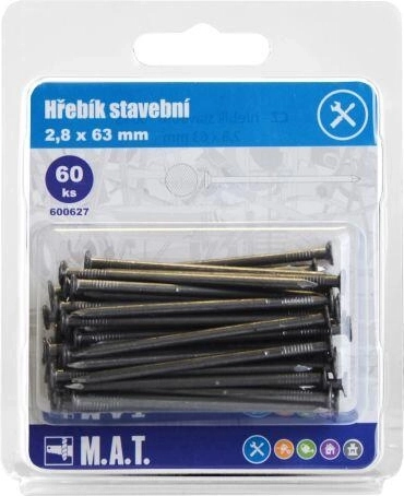 Građevinski čavli 63 × 2,8 mm, 60 kom