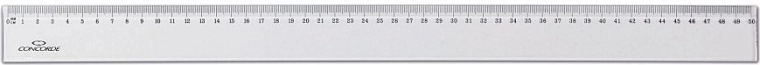 Ravnalo CONCORDE 50 cm prozirno