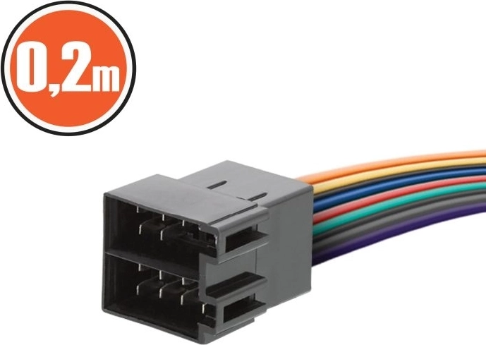 ISO connector with 0.2 m cable