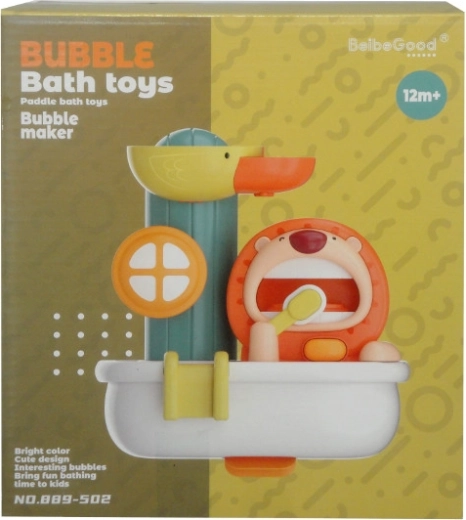 Kupališna igračka lav s četkicom za zube i mjehurićima