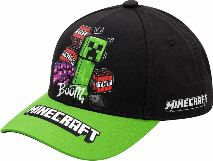Dječja šilterica Minecraft Creeper Boom crno-zelena, 55 cm