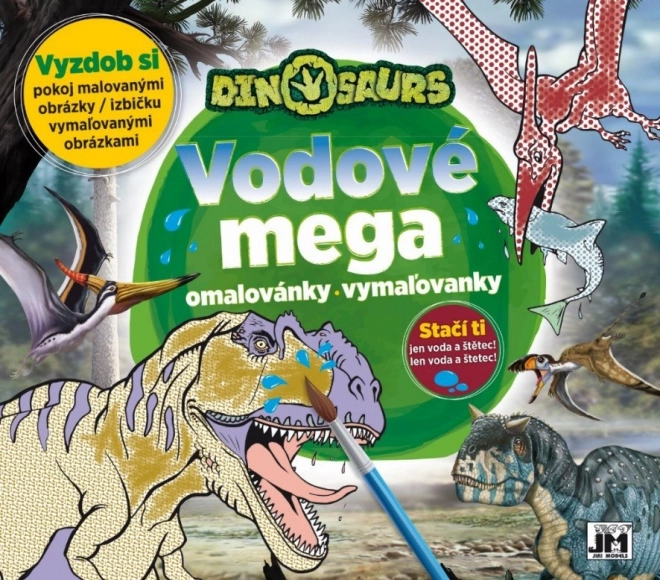 Jiri Models mega water coloring book dinosaurs - 1 piece