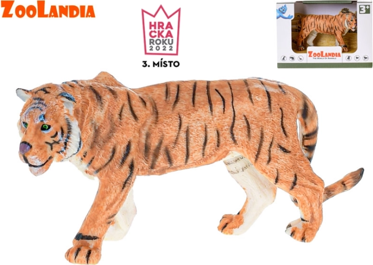 Plastična figurica tigra 15 cm ZOOLANDIA u kutiji