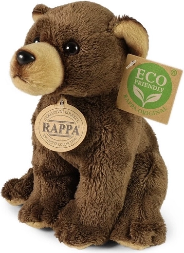 Plush Brown Teddy Bear 15 cm ECO FRIENDLY RAPPA