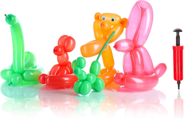 Modelirajući baloni 30 cm s pumpicom (6 kom)