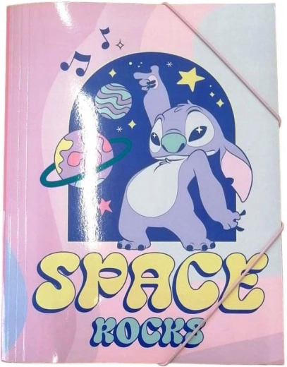 Mape za bilježnice Lilo i Stitch A4 s gumicom – 1 komad