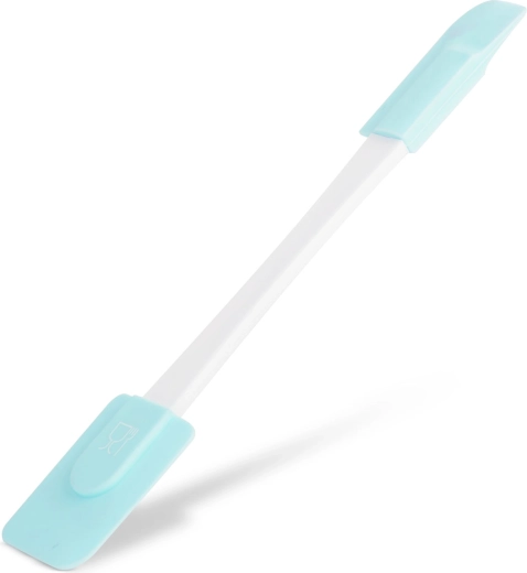 Double-Sided Light Blue Silicone Spatula