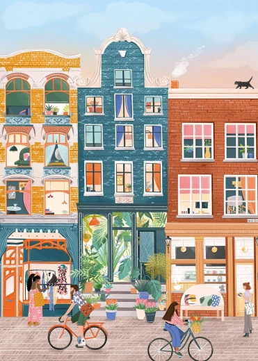 Puzzle Nine Streets, Amsterdam 500 dijelova