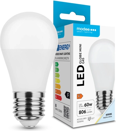 Modee LED žarulja Globe Mini G45 8,5 W E27 806 lm hladno bijela