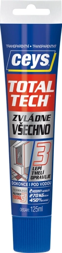Univerzalno ljepilo i brtvilo prozirno 125 ml TOTAL TECH EXPRESS CEYS