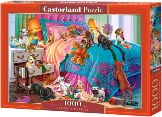 Puzzle od 1000 dijelova - Nestašna štenad