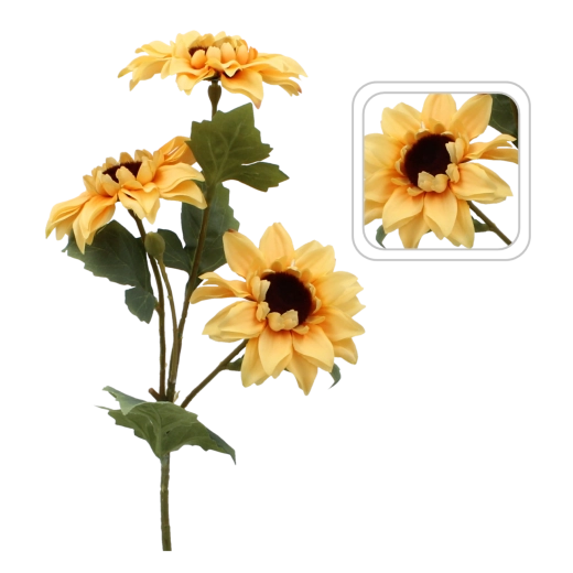 Umjetna grančica suncokreta 50 cm