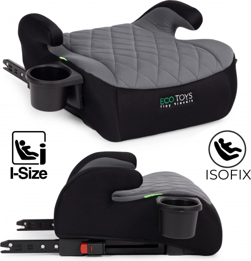 Dječji autosjedalni podlošak s ISOFIX-om i držačem za piće ECOTOYS i-Size 125–150 cm