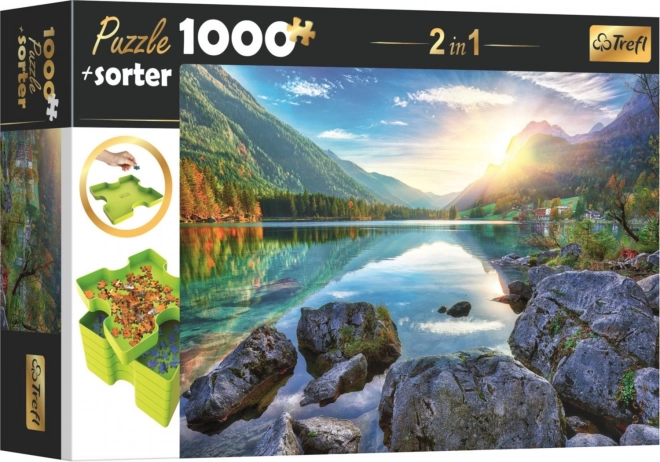 Puzzle s sorterom 2u1 Hintersee jezero, Njemačka 1000 dijelova