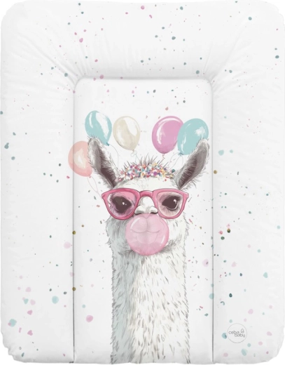Ceba Baby meka podloga za presvlačenje Basic Crazy Lama 50 × 70 cm