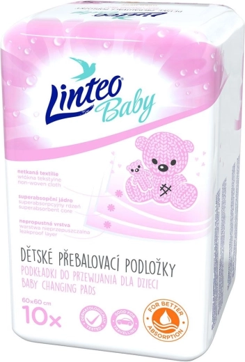Podlošci za previjanje Linteo Baby 60 × 60 cm 10 kom