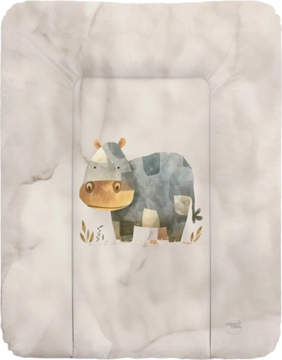 Ceba Baby mekana podloga za previjanje Basic Cosy Hippo 50 × 70 cm