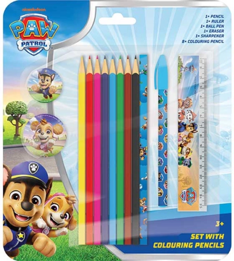 Pisaći set s bojicama Paw Patrol
