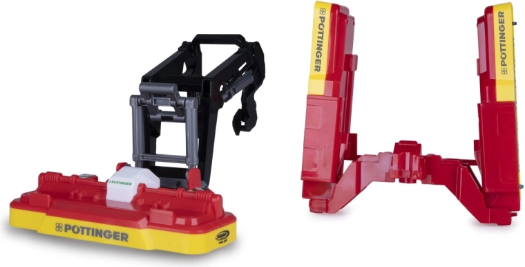 Pöttinger mower units with front loader for RC tractor Fendt Vario 1:24S