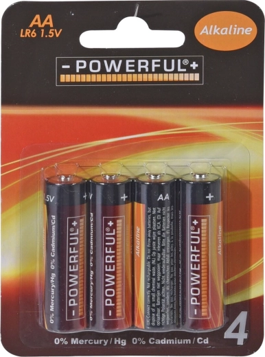 Alkalne baterije AA 1,5 V, 4 kom