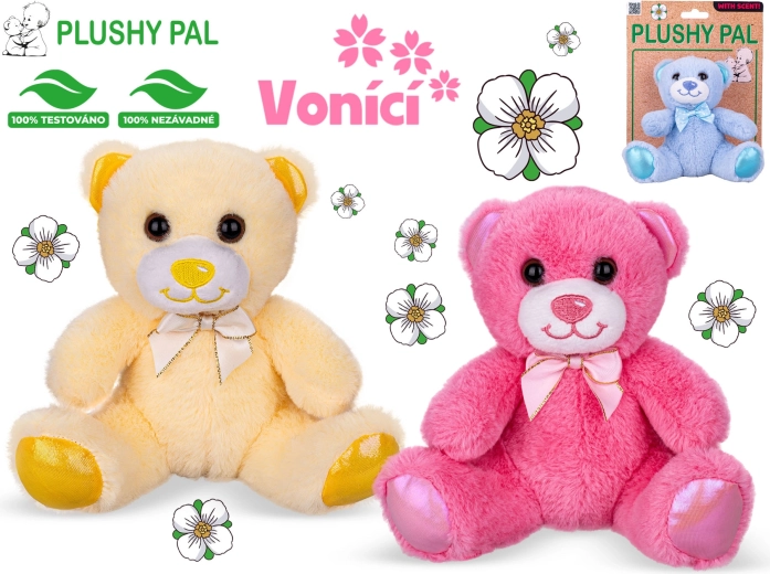 Plišani medvjedić Plushy Pal 15 cm s mašnom i mirisom