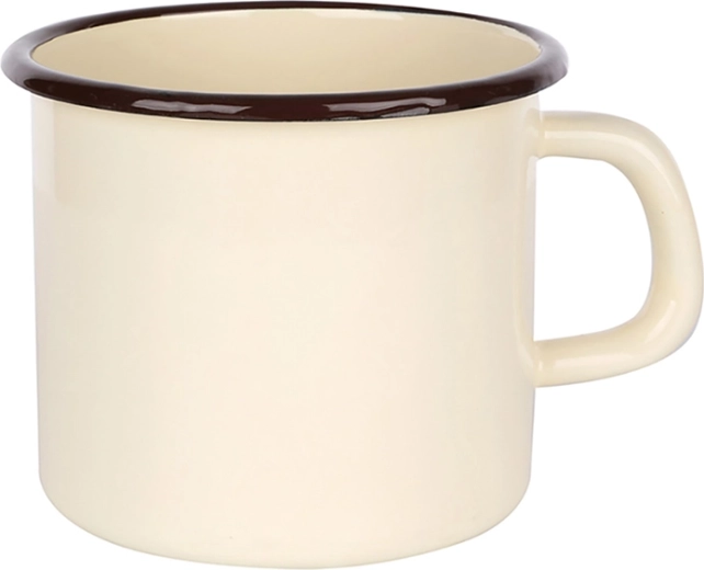 Emajlirana šalica Silesia 0,45 l, krem