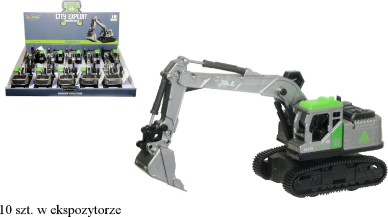 Građevinski bager s pomičnim dijelovima za djecu