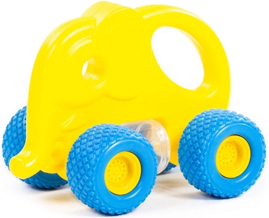 Baby Gripcar Elephant – rubber wheels, rattle