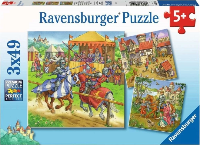 Ravensburger puzzle viteški turnir 3×49 dijelova