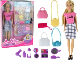 Lutka ANLILY – stilizacijski set s torbicama i dodacima