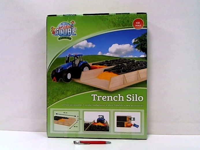 Kids Globe Farming wooden silage silo for farm 1:32