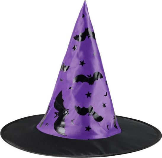 dječji čarobnjački šešir s otiskom šišmiša