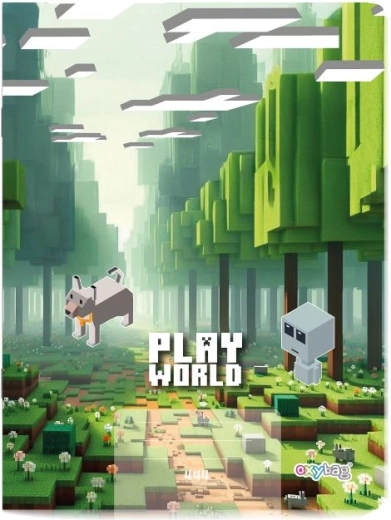 Bilježnica A4 s crtama Playworld Landscape, 40 listova